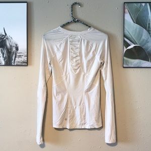 White Long Sleeve Lululemon Top